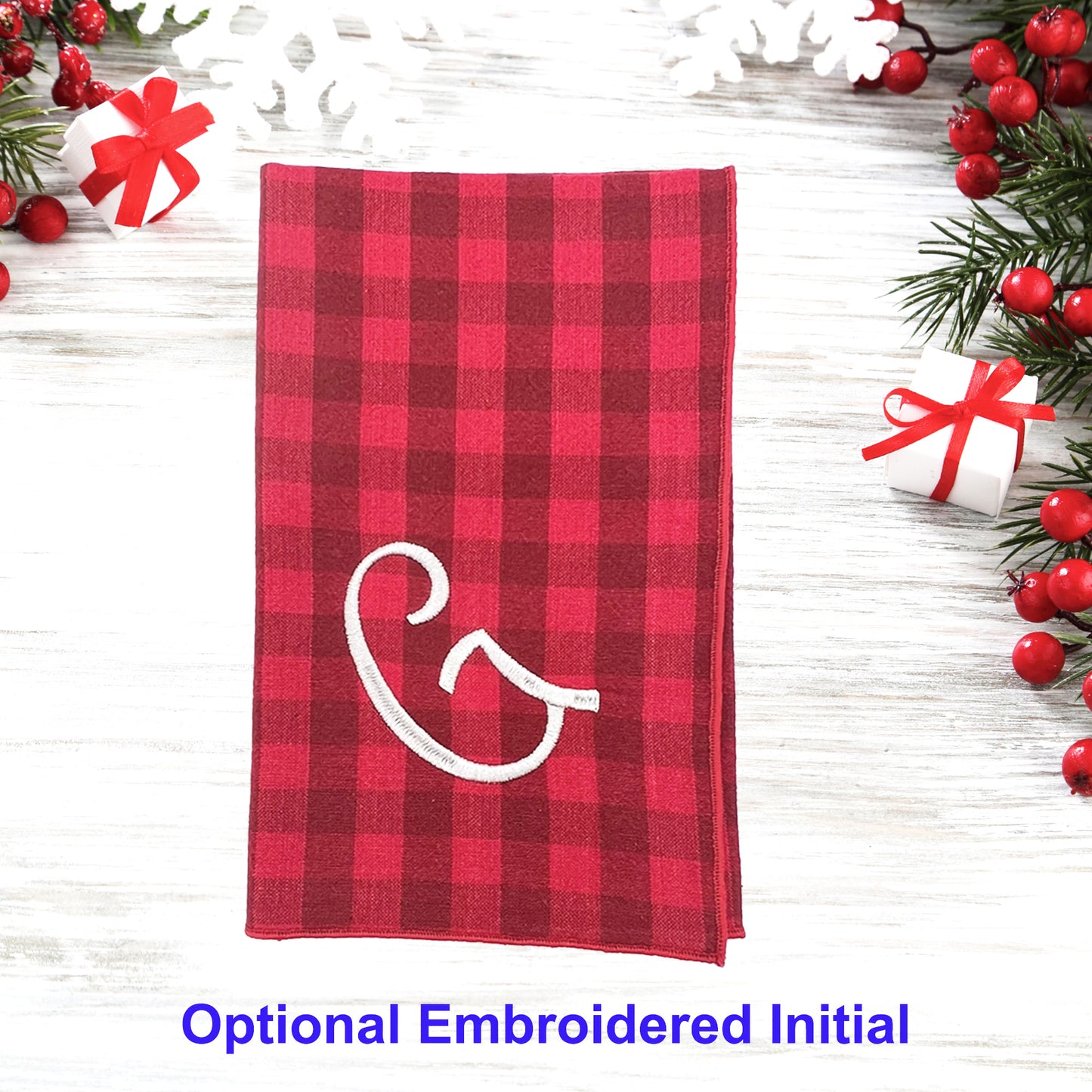 Reusable Cloth Christmas Napkins for Everyday Use  Set of 2, 4, 6, 8 or 10 Made of Cotton Red Colors