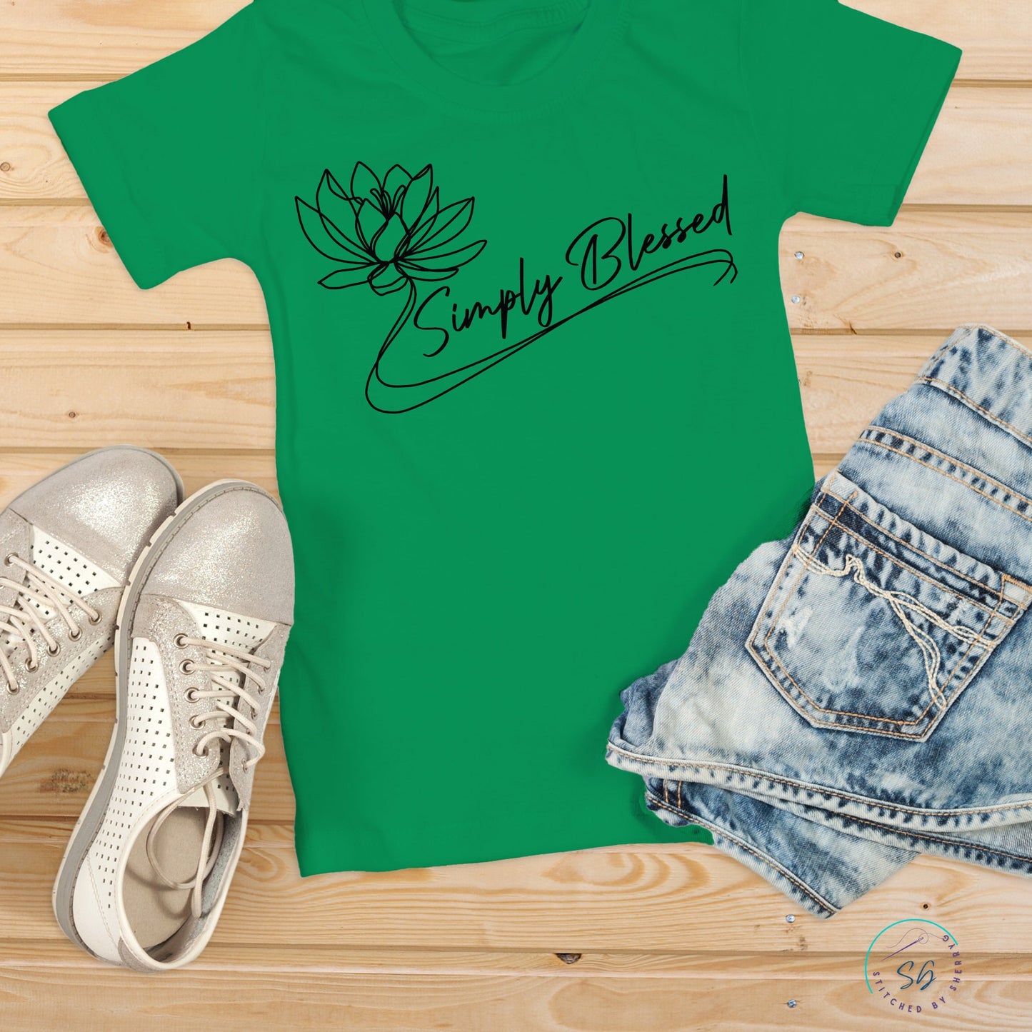 Christian Funny T-Shirt Regular and Plus Size Simply Blessed