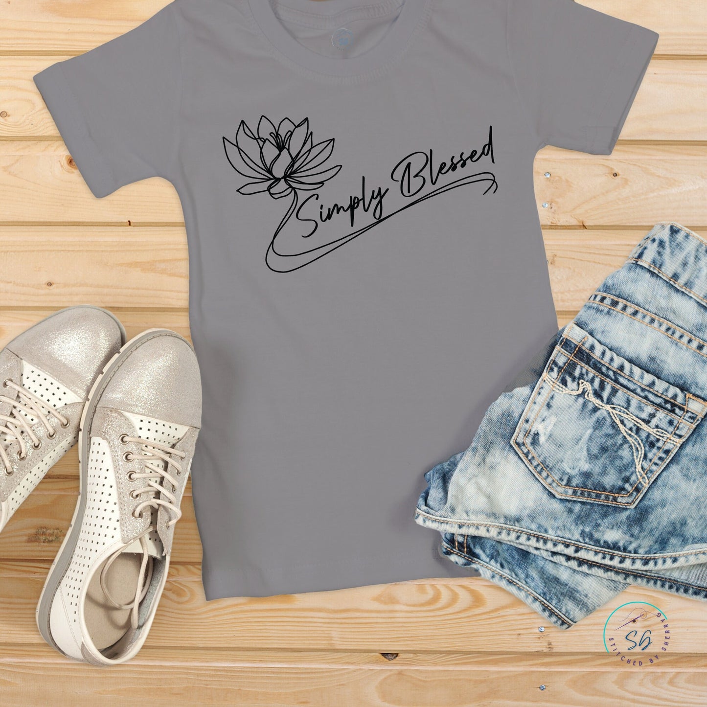 Christian Funny T-Shirt Regular and Plus Size Simply Blessed