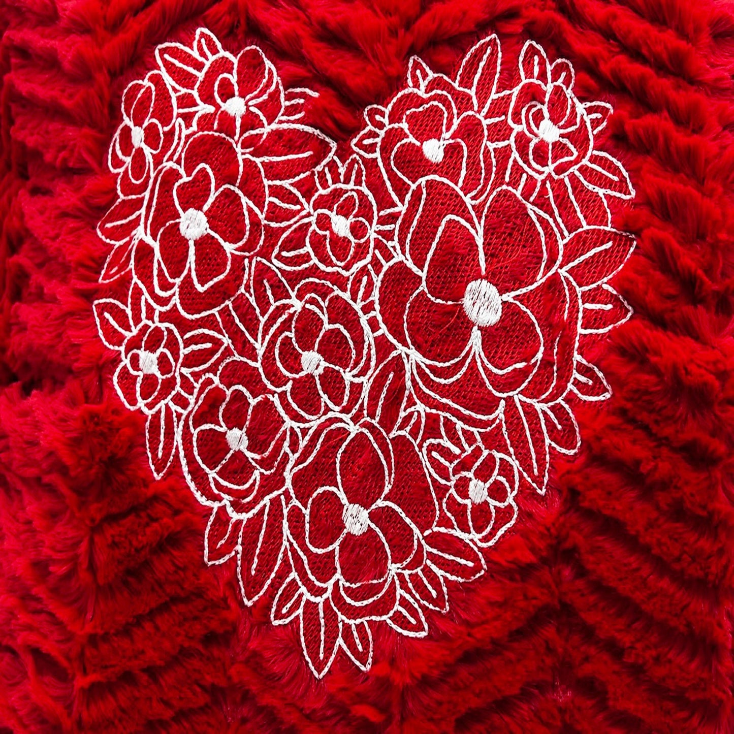 Pillow Cover Personalized for Valentine's  Day Red Heart