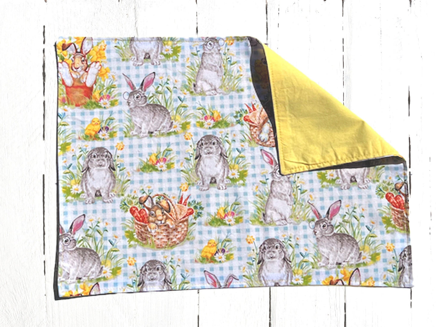 Dinner Napkins and Placemats Yellow Bunny