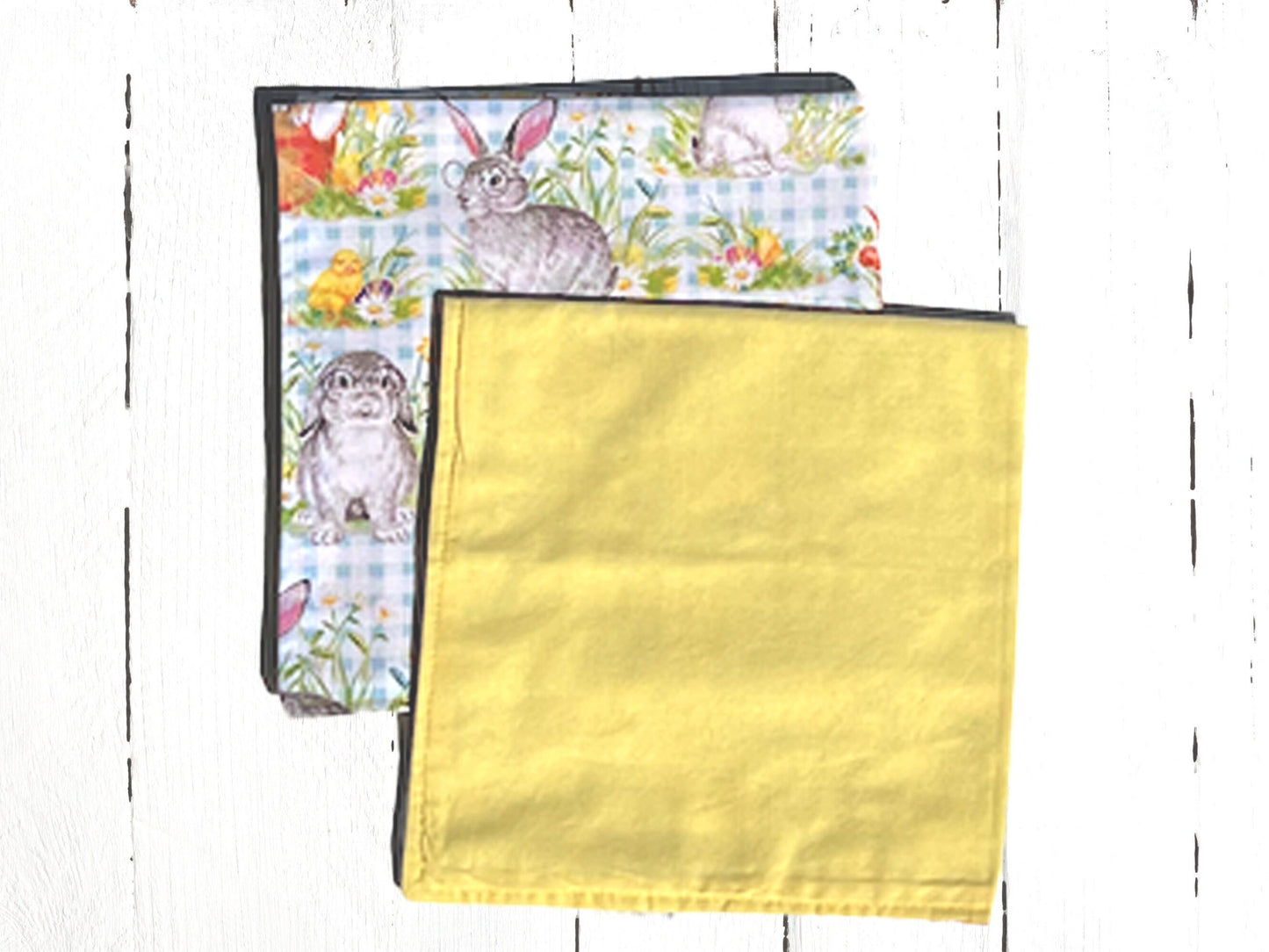 Dinner Napkins and Placemats Yellow Bunny